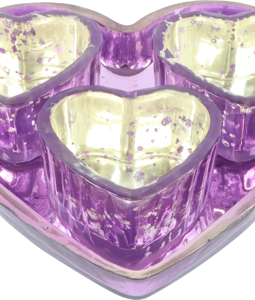 7010 GLASENSEMBLE HEARTS S/4